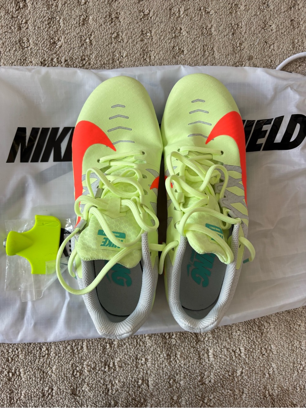 Nike track and field spikes